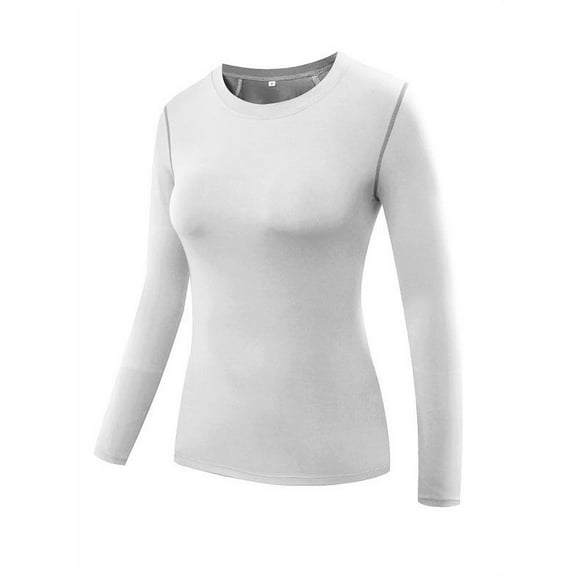 Women Compression Quick-Dry T-shirts Long Sleeve Activewear Tight Fitness Yoga Tops