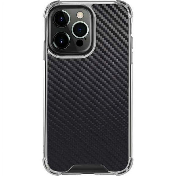 Skinit Textures Carbon Fiber iPhone 13 Pro Clear Case