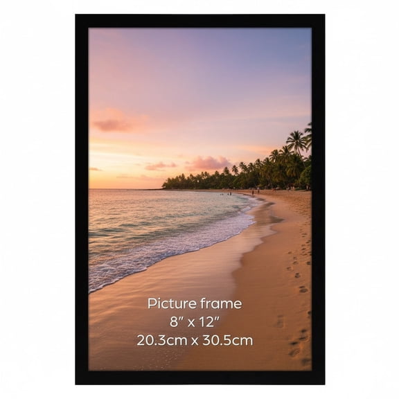 8x12 Black Poster Frame - Wall or Tabletop Display