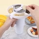 thumbnail image 4 of Bsvklp Cuenco para Aperitivos Palomitas Maíz Cuenco Con Pajita Portátil Reutilizable para 40 Oz (blanco), 4 of 9