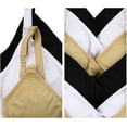 thumbnail image 7 of ToBeInStyle Women's 3 Pack Seamless Nursing Bras with Ruched Cups - Basic Assortment w/Cross Front - S/M, 7 of 7