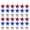 Multicolor-3B, variant on karymi Pack of 18 Red White Blue Hanging Star Ornaments 2.8 Inch with Strings for 4th of July Independence Day Tree Garland Window Party Decor 4th of July Decorations