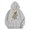 Grey, variant on NinXxx Women's Letter Print Hoodie Long Sleeve with Pockets White XXXL