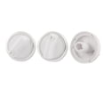 thumbnail image 1 of Perilla de control de temperatura del calentador de plástico blanco para baño, 3 piezas, 1 of 2