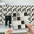 thumbnail image 3 of 10Pcs Mosaic Tile Stickers Stick Bathroom Kitchen Home Wall Decal Self-Adhesive,4x4inch, 3 of 8