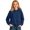 Blue, variant on Pure Color Hooded Pullover Jacket with Wide Shoulder Strap for Relaxed Border Casual Kids' Suitable for All Seasons for Versatile Wear. Hoodies for Boys Girls Jacket with Hood Girl Hoodies
