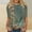 Green, variant on Sakmal Womens Tops Elbow-Length Graphic Crew Neck T-Shirts Womens Shirts Under $5