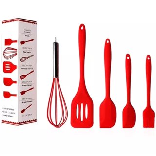 Megachef 12 Piece Silicone Cooking Utensils In Red : Target