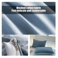 thumbnail image 5 of Housse 4 Pcs, Literie Peluche Douillette, Ensemble de Literie Réversible, Lit en Sac Doux, Comprend Housse, Draps, Taies d'Oreiller, Ensemble de Literie, Bleu Pâle, 5 of 5