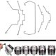 thumbnail image 1 of 2 PCS Dissipate Heat Clip Clamp Computer CPU Cooling Fan Clips Stainless Steel Wire Fastener Buckle Bracket, 1 of 5