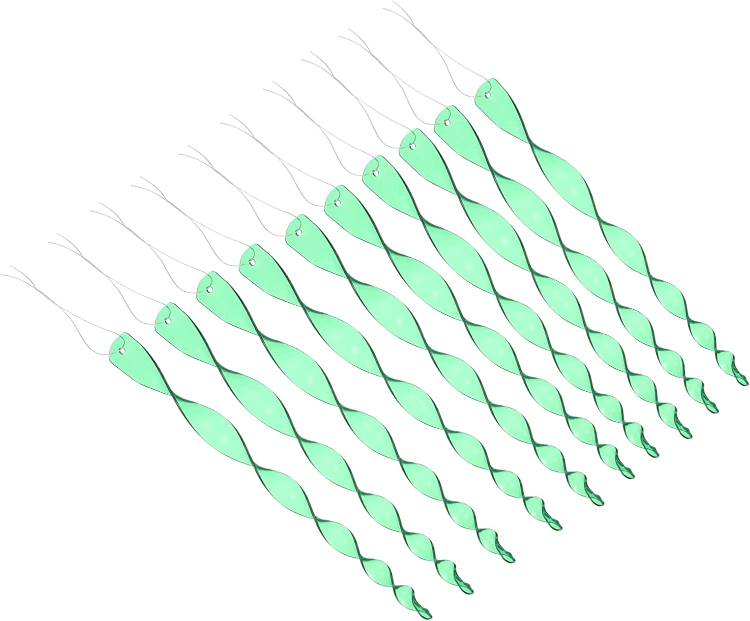 Reflective Bird Repellent Wind Twisting Scare Rods Keeps