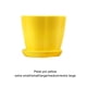 thumbnail image 3 of Billuyoard Florero de plástico ABS, clásico, no fácil de romper, multicolor, equipado con placa, amplia aplicación, durabilidad. Jardín y Patio Amarillo, 1 XXL, 3 of 6