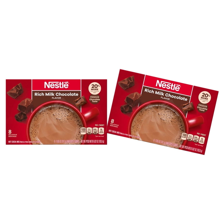2 Pack ) Nestle Hot Cocoa Mix, Rich Milk Chocolate Flavor, ( 16
