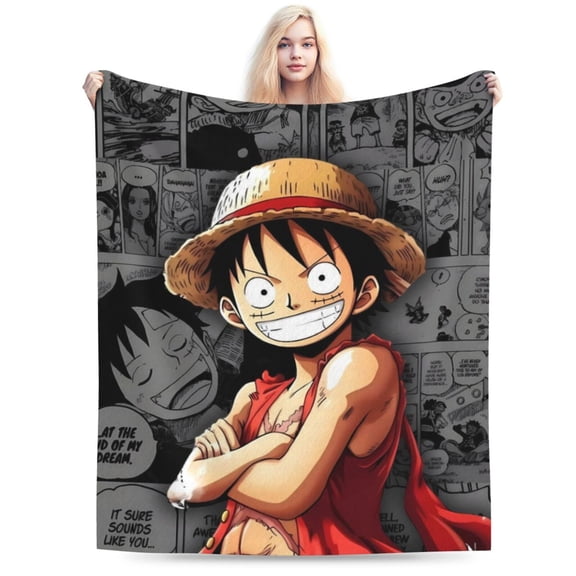 Cozy Warm Plush Throw One Piece Blanket Fluffy Bedding Lu-ffy Blankets for Bed Couch Living Room 80"x60"