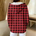 thumbnail image 6 of Enjoytime Light Weight Jackets Womens Plaid Long Sleeve Zip Up Hoodie Fall Winter Fashion Casual Outerwear with Pockets, 6 of 8
