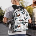 thumbnail image 6 of Fuzoiu Cool Chicken Print School Backpack for Teens,Large Bookbag,Lightweight Laptop Bag for Travel, Work, School & Outdoor Adventures, 6 of 6