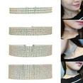 thumbnail image 3 of AYYUFE Women's Punk Full Rhinestone Wide Choker Collar Necklace, 3 of 8
