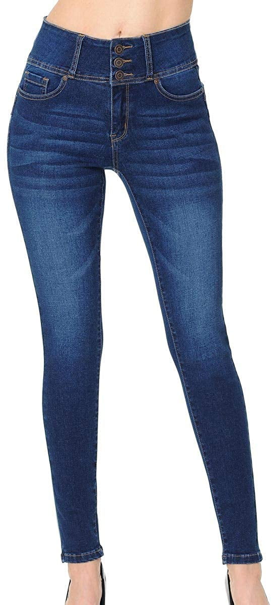 Super Comfy 3 Button Skinny Jeans 