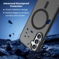 thumbnail image 4 of Entronix Magnetic Case for Galaxy S26, Frosted Matte Back Shock-Absorbent Protective Cover, Black, 4 of 5