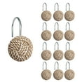 thumbnail image 1 of Juego de 12 ganchos para cortinas de ducha Sunlit Boho Knots Seaside, 1 of 5