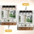 thumbnail image 3 of Farmhouse Bathroom Light Fixtures 5-Light Vanity Lighting with Cage Shade Industrial Wall Mount Sconces for Mirror Cabinet Dressing Table Living Room Hallway, 3 of 7