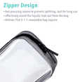 thumbnail image 4 of Clear Toiletry Bag Transparent Makeup Bags Set Waterproof Wash Bag, 4 of 5
