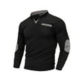 thumbnail image 3 of Aofany Mens Shirts Casual Long Sleeve Crewneck Button Pullover Tops with Pockets Lightweight Stretch Workout Tshirts, 3 of 8