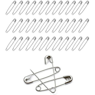 NiftyPlaza Extra Large 2 Inch Safety Pins, 300 Pack, Nickel