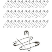 Lagraw Set of 100 Extra-Large 1-3/4" Silver Safety Pins Fastener