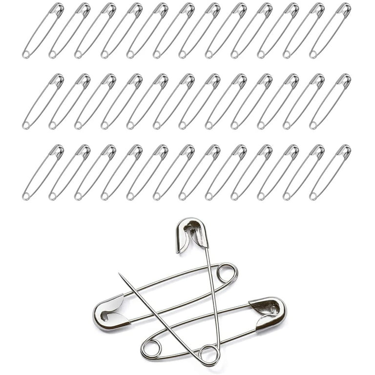 Lagraw Set of 100 Extra-Large 1-3/4 inch Silver Safety Pins Fastener
