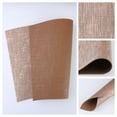 thumbnail image 2 of Unique Bargains 6 Pack Place Mats Faux Leather Placemat for Dining Table Champagne 20x12in, 2 of 7