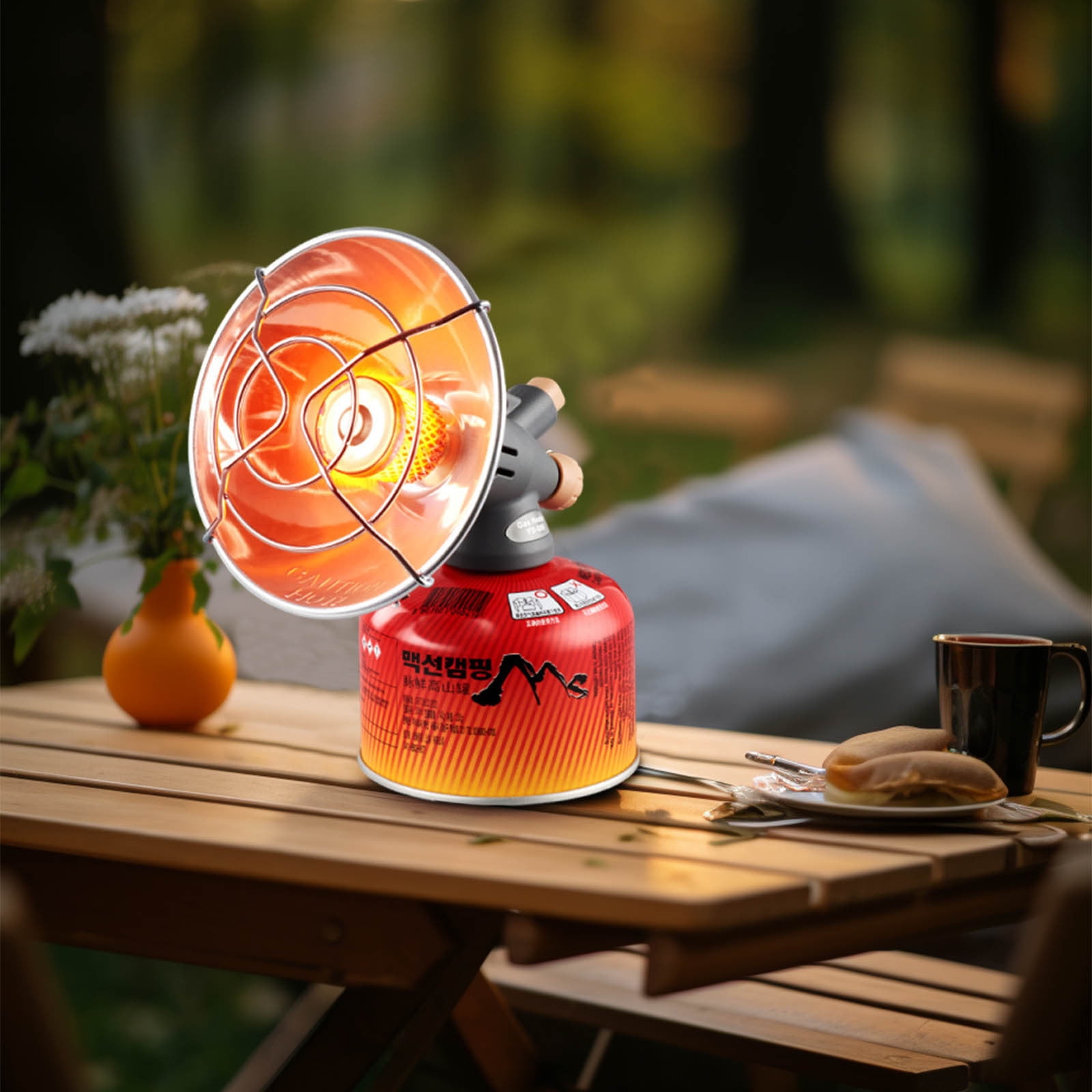 IPEWLEX Portable Outdoor Heater for Camping, Fishing & Hiking - Fast Heating Mini Stove with Electronic Ignition, Lightweight & Compact Design
