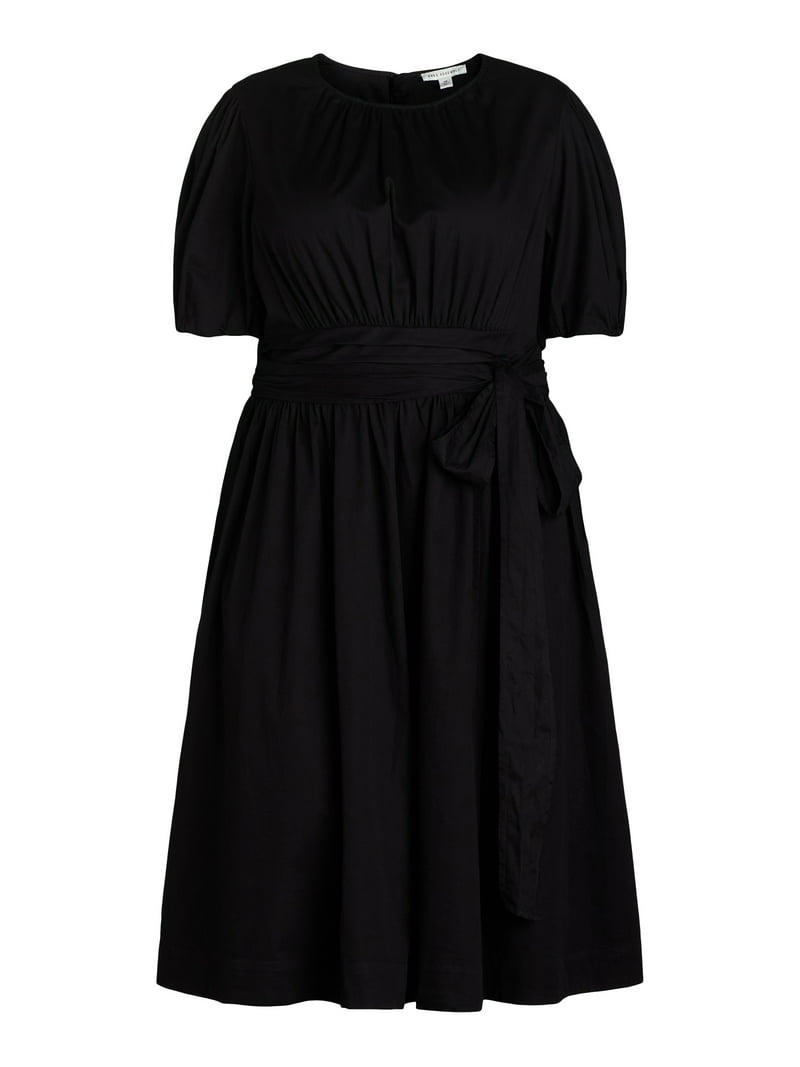 lady in a long black dress Sexy Women Mermaid Black Evening Dresses Long Sleeve Gold Lace Applique -