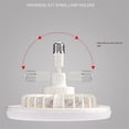 thumbnail image 4 of Ceiling Fans With Remote Control And Light Lamp Fan E27 Converter Base Smart Silent Ceiling Fans For Bedroom Living Room, 4 of 5