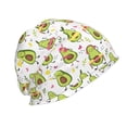 thumbnail image 3 of Naloa Avocado Playing Music Beanie for Men Women Knitted Unisex Winter Hat Beanies Cap Knit Cuffed Beanies Hats, 3 of 7