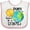 White and Pink, variant on Inktastic Earth Day Peace Love Earth Boys or Girls Baby Bib