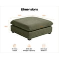 thumbnail image 3 of CHIC HOUSE Corduroy Modular Ottoman,Chenille Fabric Single Module for Oversized Sectional Couch,Custom Sofa Layout for Living Room, 3 of 9