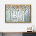 thumbnail image 3 of wall26 Canvas Print Wall Art Elk, Deer, Stag Silhouette in Brown Leaf Forest Nature Wilderness Mixed Media Modern Art Rustic Landscape Relax/Calm for Living Room, Bedroom, Office - 16"x24", 3 of 5