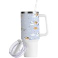 thumbnail image 2 of GZHJMY Cute Dog Airplane Stainless Steel Vacuum Insulated Mug, Insulated Straw Mug with Handle, Reusable Insulated Travel Mug, 2 of 7