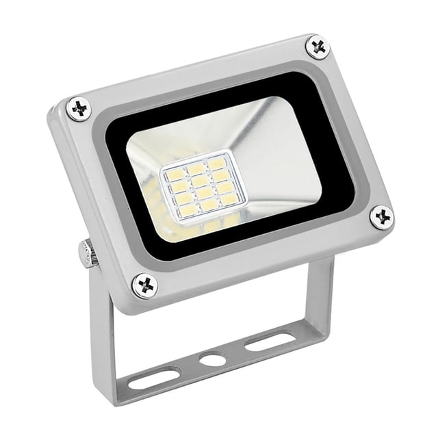 2 Pcs Nouveaux Projecteurs DEL 10W 12V Projecteur DEL Lampe de Recherche Extérieure 12 Volts Projecteur Blanc Froid pour Jardin Rue Carré, Éclairage Puissant