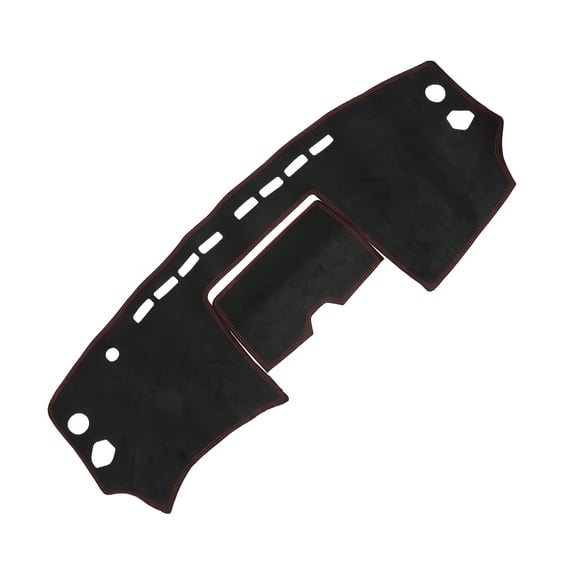 Unique Bargains Dash Cover for Nissan Rouge Non-Slip | Center Console Dash Cover Mat Black Red 1 Pcs