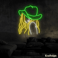 thumbnail image 4 of Craftnamesign Cowgirl Neon Sign, Gifts For Her, Girl Room Decor, Shop Art, 4 of 4