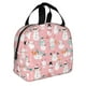 thumbnail image 2 of Easygdp Cute Pink Snowman Cat Bolsa Térmica Premium - Tela Oxford Impermeable, Gran Capacidad, Bolsillo Frontal, Unisex para Trabajo, Escuela, Actividades al Aire Libre y Picnics, 2 of 8
