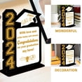 thumbnail image 2 of OULII Durable Wooden Graduation Table Decor for Party Centerpiece Adds Cheerful Atmosphere 2024, 2 of 5