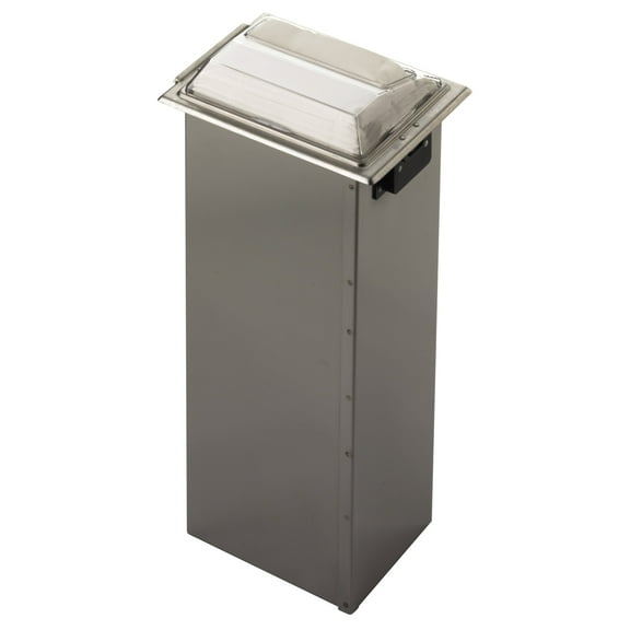 San Jamar H2001CLSS Clear & Stainless In-Counter Napkin Dispenser