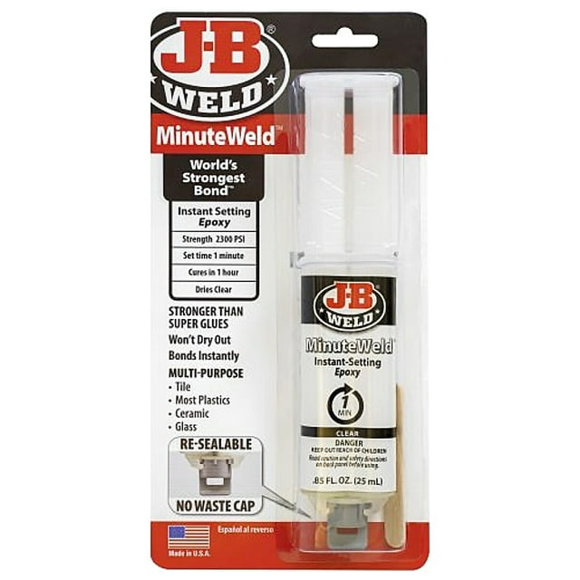 J-B Weld Adhesivo Epoxi En Jeringa 25ml Multiusos Minuteweld J-B Weld .