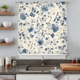 thumbnail image 5 of Botanicals Flower Sheer Curtains 63 Inches Long, Blue Wildflower Garden Motifs Floral Light Filering Curtains, Breathable Simi Curtain Privacy Drapes for Living Room Bedroom Window Treatment, 5 of 9