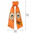 thumbnail image 3 of Wreath Sash for Front Door Halloween Printed Decorative Fabric for Home Porch Hanging Holiday Season Accent for Indoor and Outdoor Halloween Party Use, 3 of 8