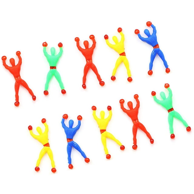 Vogacara 10pcs Sticky Climbing Man Good Elasticity Easy Children to Glass Educational Play Imagination Children's Toys Stimulate Novel Type3 NO3 Vogacara FN004070-00
