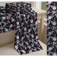 thumbnail image 6 of Soimoi Black Cotton Cambric Fabric Anemone & Pink Flower Floral Print Fabric by the Yard 56 Inch Wide, 6 of 7
